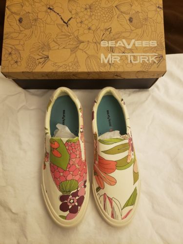 Mens Seavees Mr Turk (secret garden) Slip On Sneakers 8.5