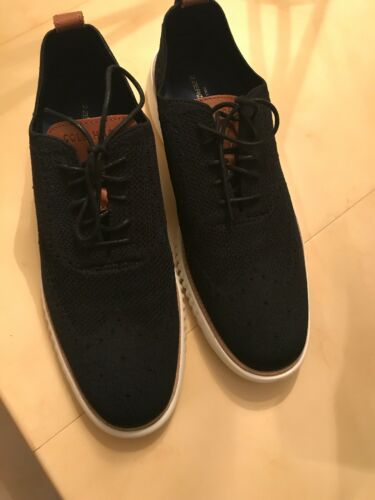 Cole Haan Men's Zerogrand Stitchlite Wingtip Oxford Shoes Black Size 12