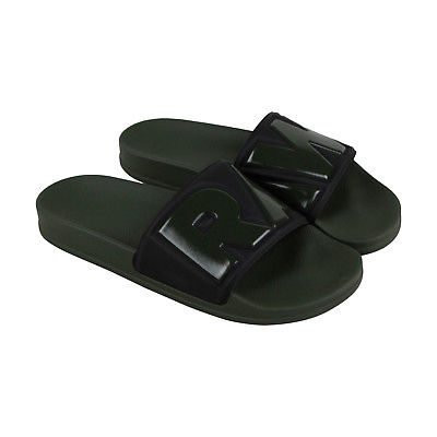 G-Star Raw Cart Slide II Mens Green Synthetic Slide Slip On Sandals Shoes 10