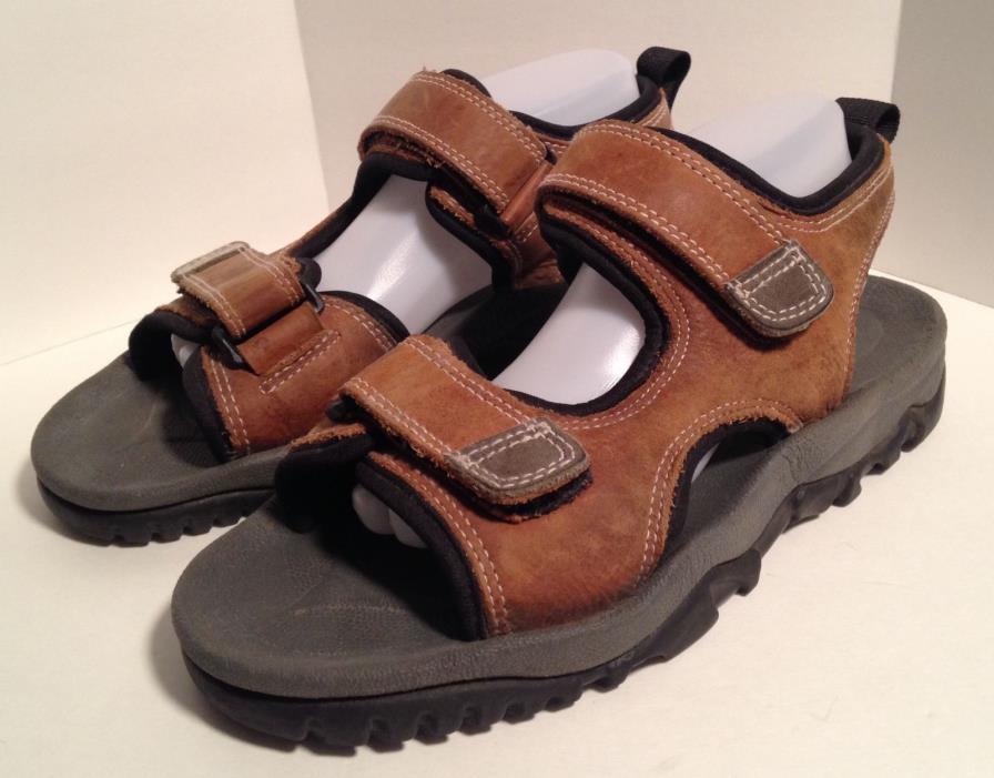 Eddie Bauer Men's Brown Leather Outdoor Hiking Walking Sandals Shoes Size 9
