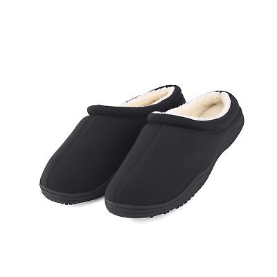 Men's Winter Warm Fleece Lined Memory Foam Slippers Slip On Clogs Indoor Outd...