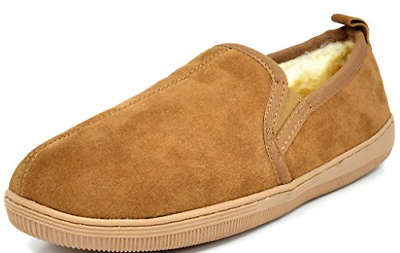 DREAM PAIRS Men's Fur-Loafer-02 Tan Suede Slippers Loafers Shoes Size 8 M US