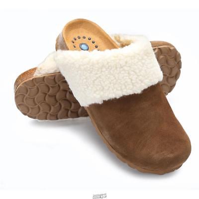 The SANOSAN Scuff Brown Slippers Shoes Mens Size 11.5 Euro 44