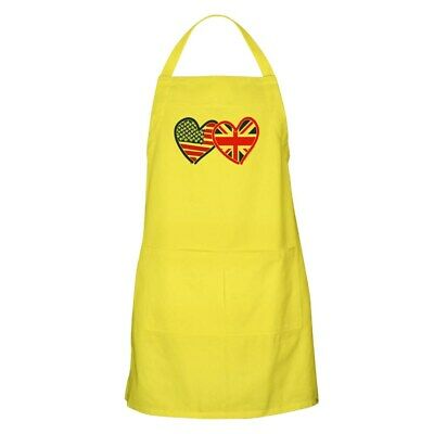 CafePress American Flag/Union Jack Flag Hearts Apron Cooking Apron (783627697)