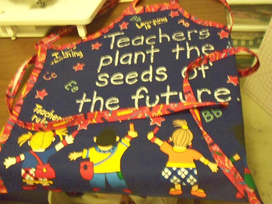 teacher's appreciation apron