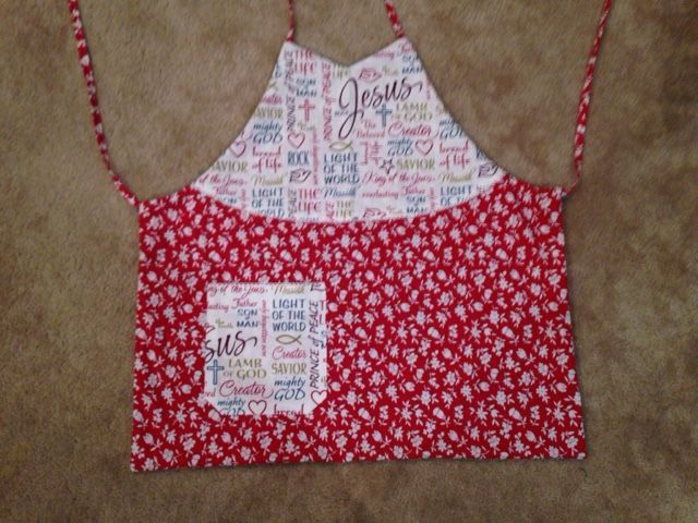 Apron. Handmade. Reversible. One size. New. So pretty! 