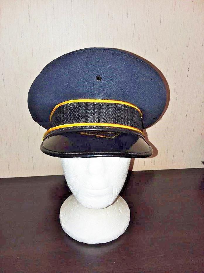 5 Star Midway Cap Company size 7 1/8 Navy Blue Police? Military? Vintage