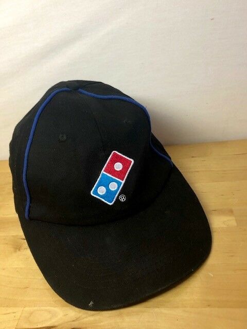 Domino's Pizza Logo Delivery Boy Uniform Worker Baseball Hat Cap Used