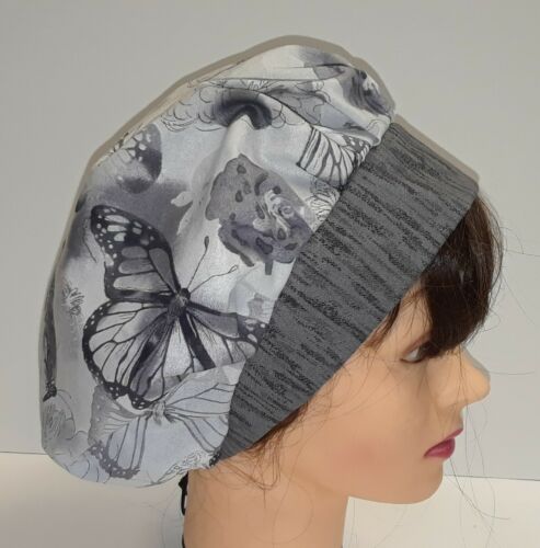 Soap Making Hat Scrub Cap Surgical Hat Sleep Bonnet USA Handmade Ready-Made Grey