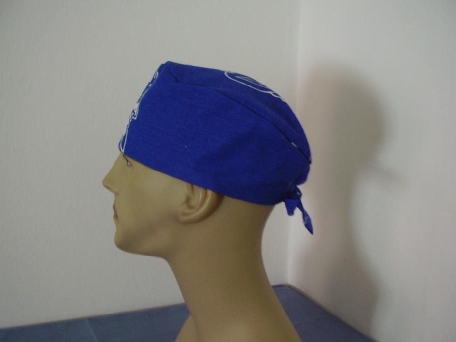 Surgical Scrub Cap Tieback Hat - Duke University - Blue Devils - Men Women