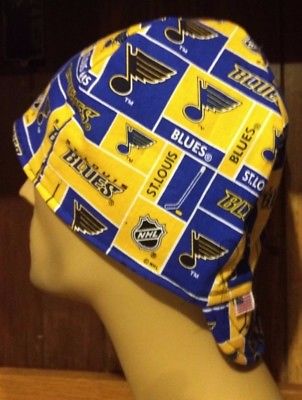 NHL St Louis Blues 100% cotton, Welding, Biker, pipefitter,4 panel hat
