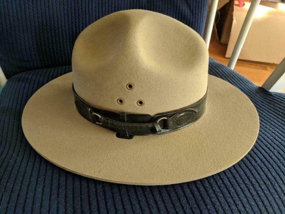 Stratton Hat Felt Campaign Trooper Parks Size 7 Hat USA