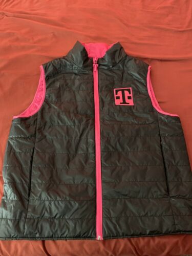 T-Mobile Vest Large Reversible Puffy Jacket