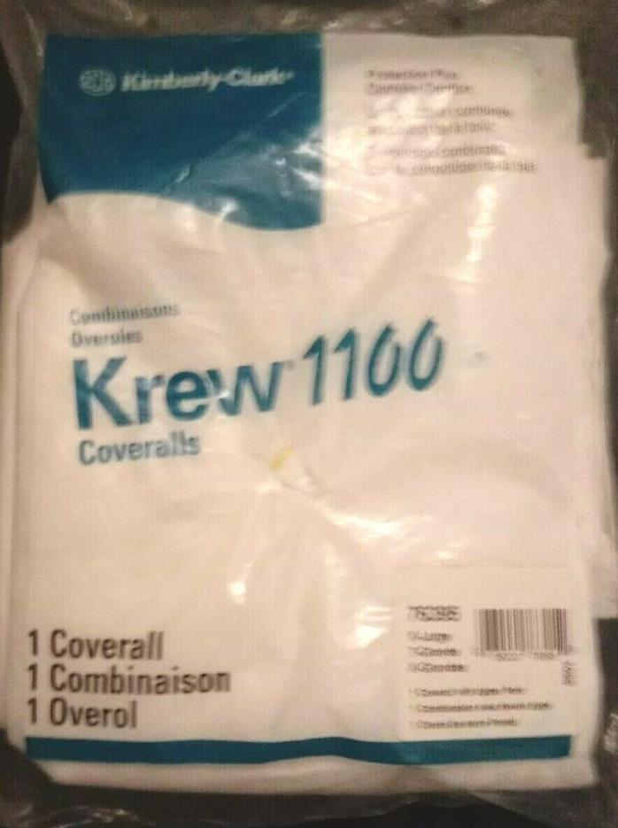 Overalls Work Coverall X-large Zip Front Krew 1100 76395  Kimberly-Clark NEW
