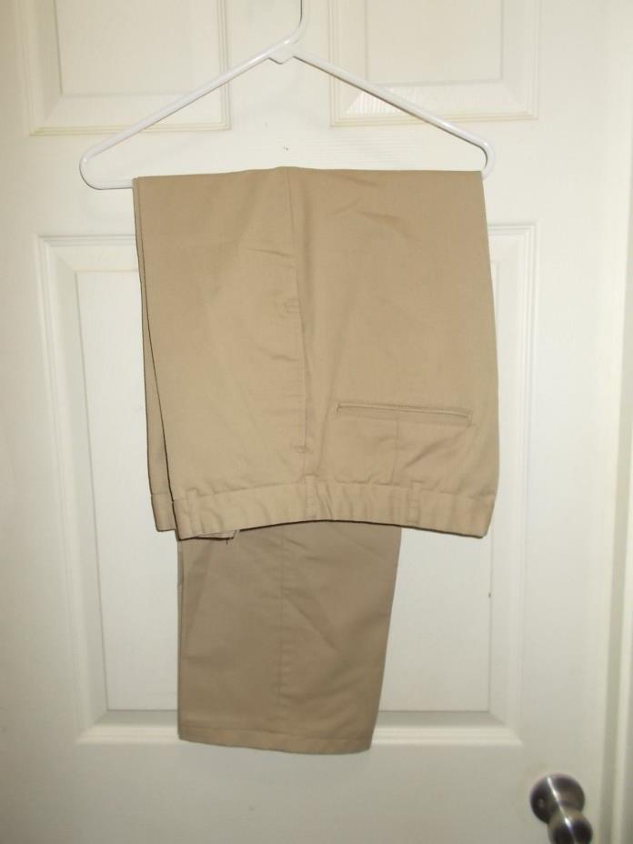 US Navy Khaki Military Service Dress Work Pants Trousers Polyester Cotton Wool