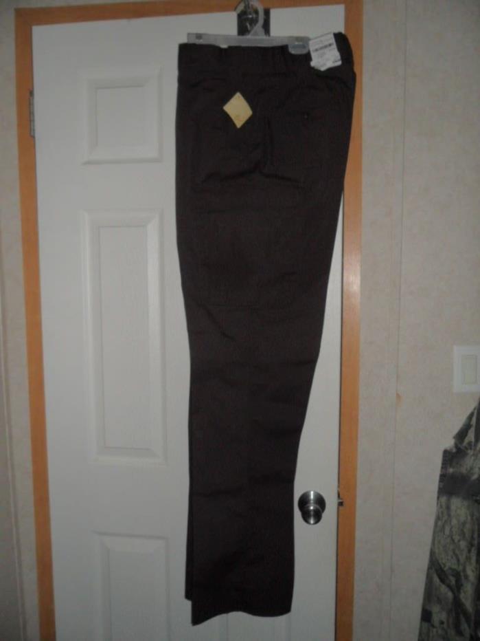 Flying Cross 8-Pocket Trouser 34 Reg w/ Stretch waist-band Brown NWT