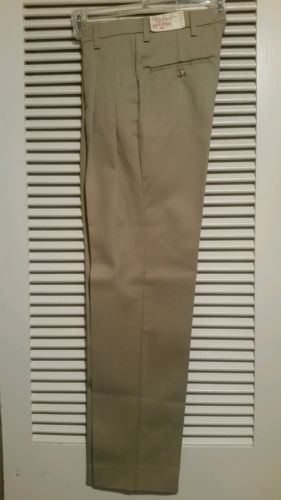 NWT RED KAP MENS Pleated Twill Slacks Sz 30x33 KHAKI RELAXED FIT PRICE REDUCED!!