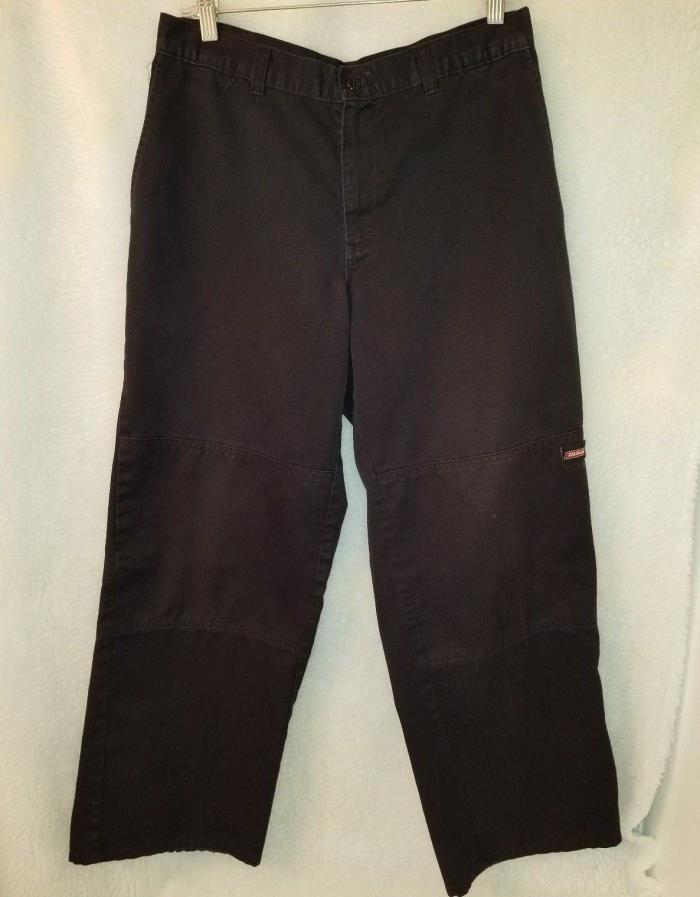 Dickies Mens Black Casual Works Pants Size 32 x 30