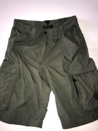 Boy Scouts of America Olive Green Nylon Cargo Shorts ADULT SMALL Logo