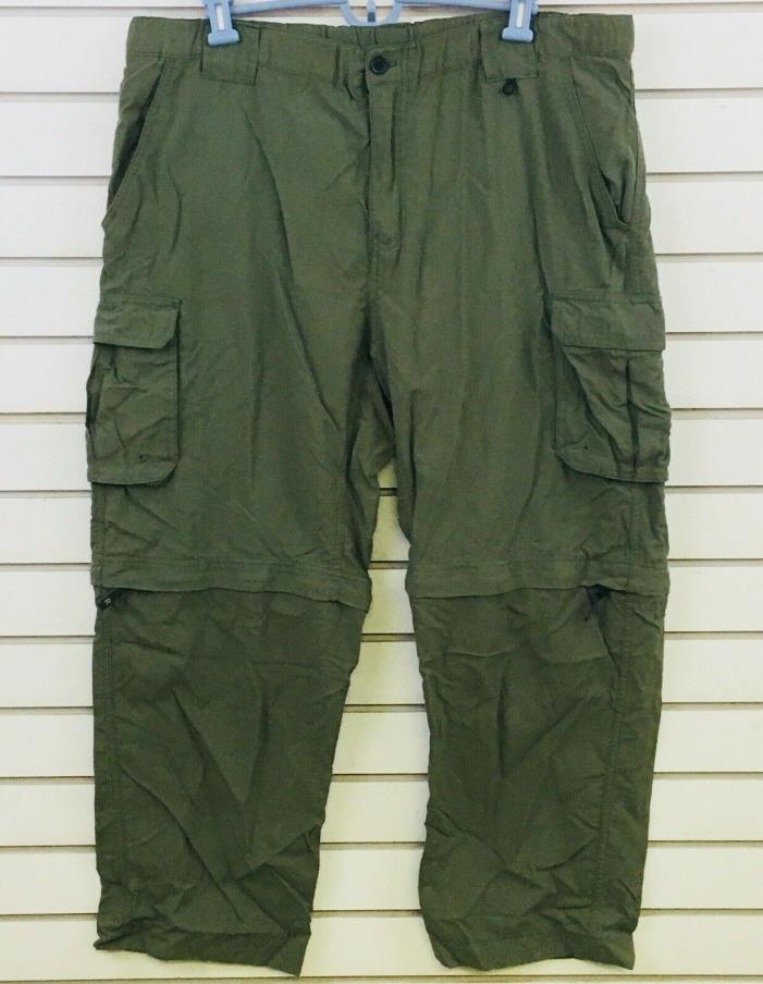 BSA Adult XL Switchback Uniform Pants Olive Green Relaxed Nylon Boy Scouts USA