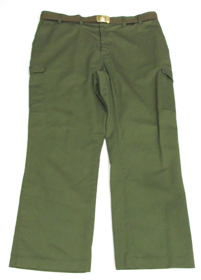 Boy Scouts of America Mens Pants Size 44 Official Uniform Green Cargo