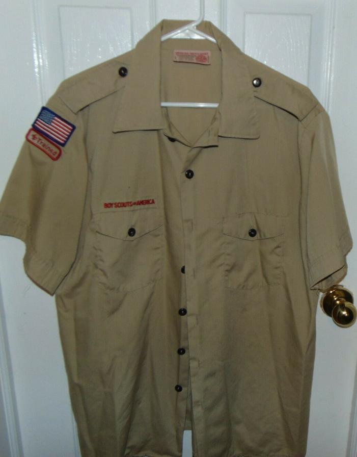 BOY SCOUTS Of America UNIFORM Shirt KHAKI Official BSA Scout Adult Mens XL