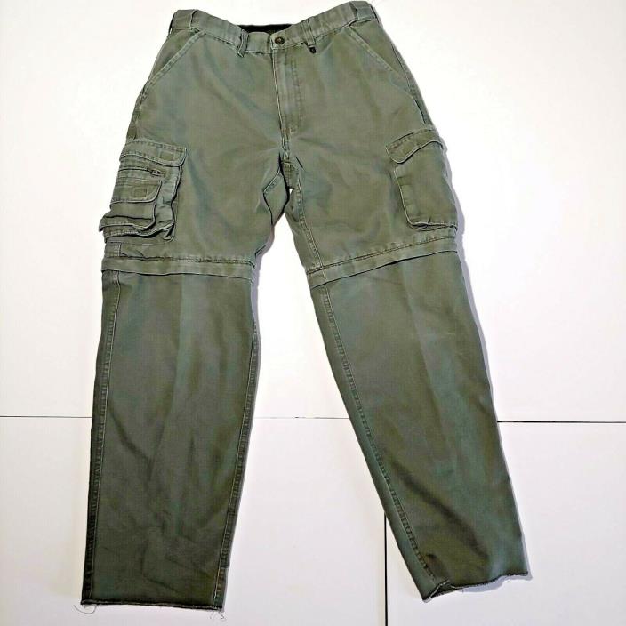 Boy Scouts Of America OD Green Cargo Pants Shorts Boys Kids Youth Size 16