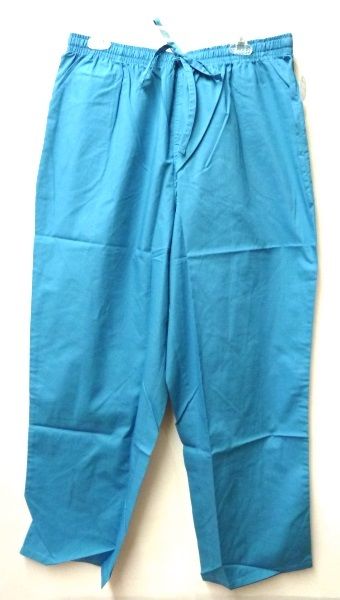 Scrub Pants Jaylyn Uniforms 2XL Turquoise Nursing Ladies Elastic Waist New