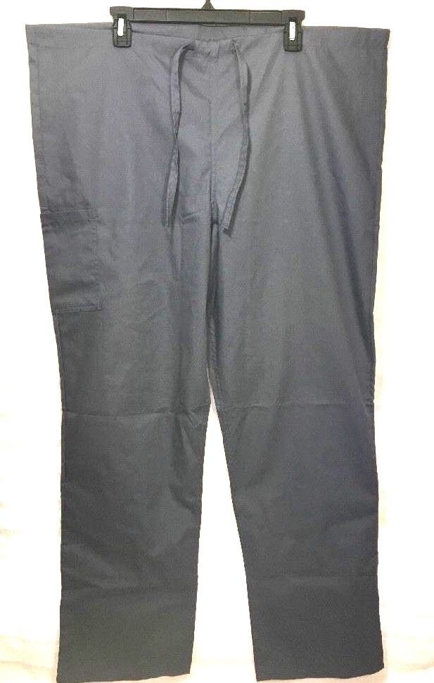 Scrubzone Scrub Pants L Gray 2 Pocket Work Career Scrubs Size Large ~H113