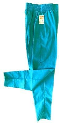 Scrub Pants Teal XS Elastic Waist Side Pockets Action Line Uniforms 6590 New
