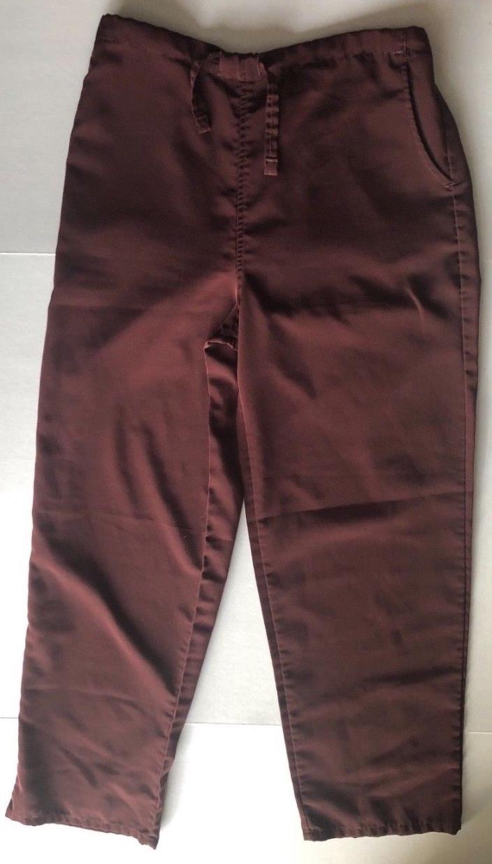 Silky Scrubs micro fiber scrub pants-Brown-Women's size small