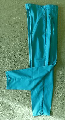 Cherokee Uniform Size 6 Teal Green Pleated Button Front Medical Scrub Pants New