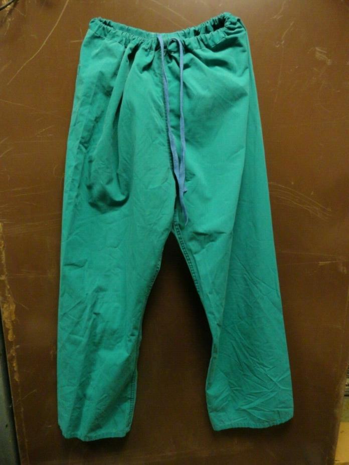 US Military Surplus Hospital Surgical Medical Scrubs Green L Reversible Bottom