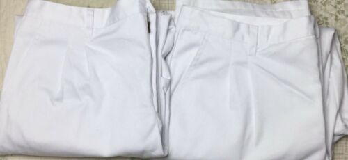 ADAR Universal Womens Twill Pleated Scrubs Pants Bottom SZ 18 Plus LOT OF 2