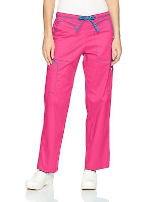 WonderWink Women's Tall Size Utility Cargo Pant, hot Pink, XST