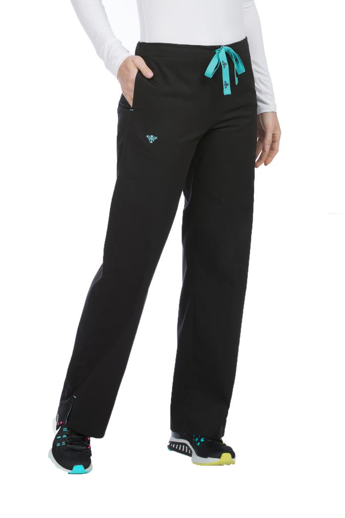 Med Couture Women's 8705 Pant-Black/Blue Crush