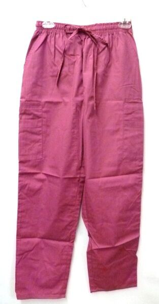 Premier Fushia Elastic Drawstring Uniform Small Scrub Bottoms Pants 115 New