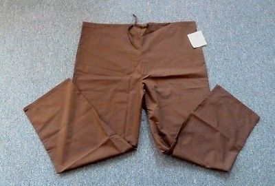 Scrub Pants 2XL Brown Adar 701 Drawstring Waist Uniform Bottom Unisex Nurse New