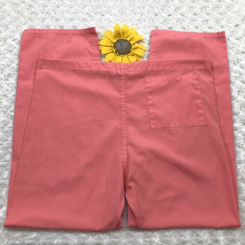 Medgear Womens Scrub Pants Size S Peach Drawstring Waist bs4282