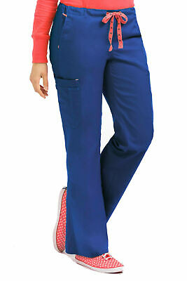 Med Couture Women's 8741 Cargo Scrub Pant-Galaxy Blue