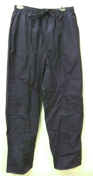 Scrub Pants Expo Uniforms Navy Large Elastic Drawstring Bottoms Women's New