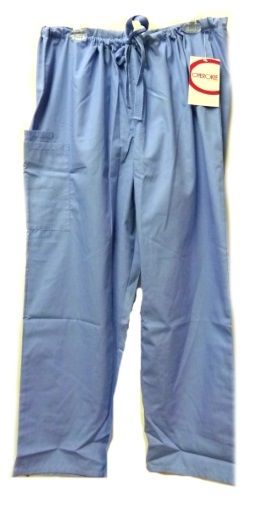 Scrub Pants XL Cherokee Ceil Blue Unisex Drawstring Nursing Medical Uniform New
