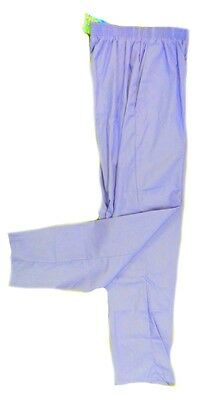 Ceil Blue Scrub Pants M Top Line TL201 Uniforms Elastic Waist Side Pockets New