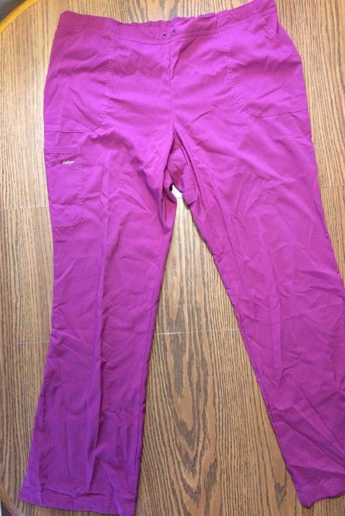 KD110 Riley Scrubs Pants Size XLT Barco Uniforms Wine Color New W/Out Tags