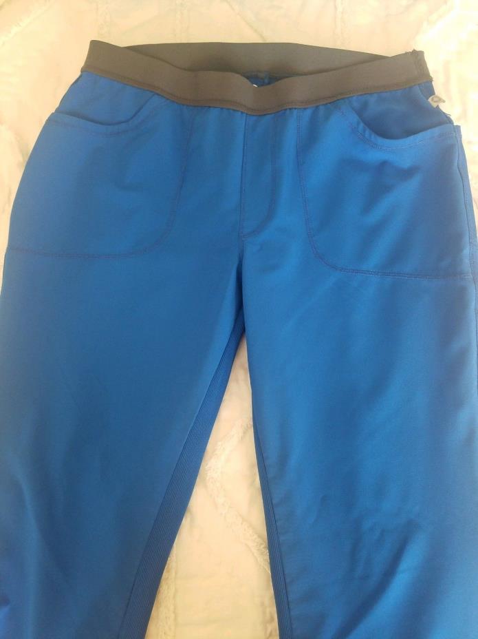 Infinity By Cherokee Low Rise Slim Pull On Scrub Pant w/Certainty Royal S Petite