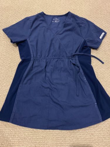 Cherokee Maternity Scrub Set Top And Bottom Navy Size Small