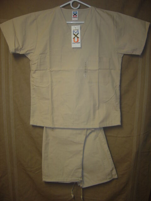 Nurses unisex scrubs/Color Beige Size S