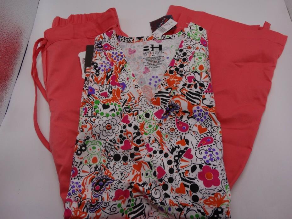 Medical Scrub Set Barco Pant 4232 & Beverly Hills Top 501 XS New