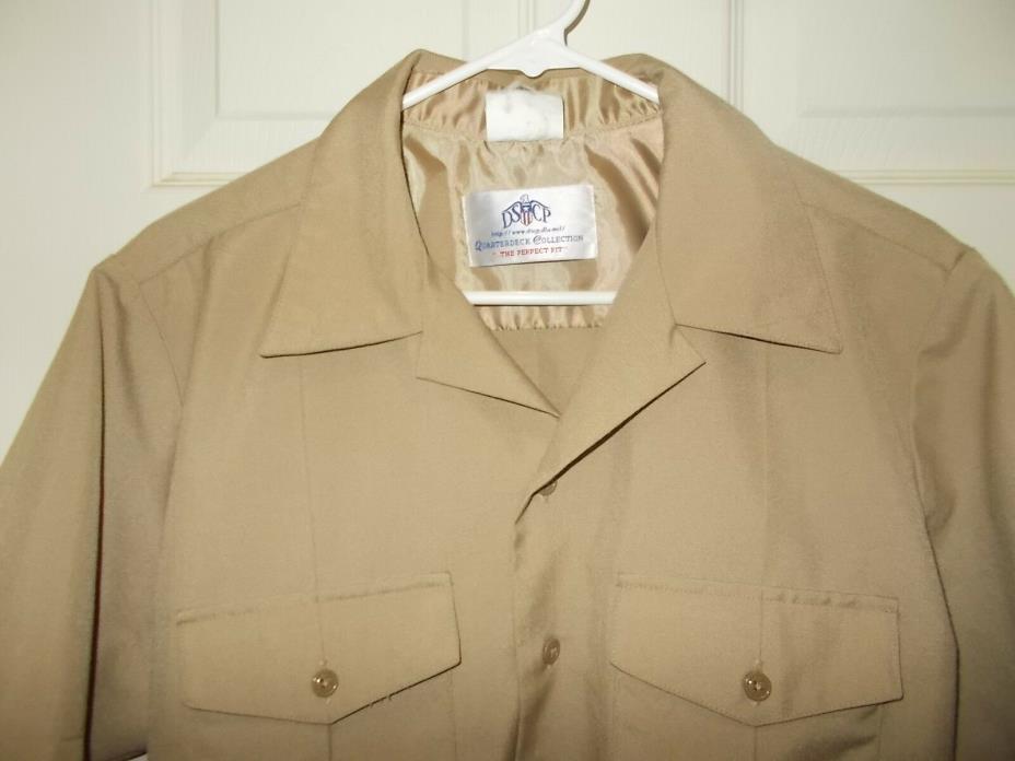 U.S.Navy Flying Cross DSCP Creighton Uniform Men's Khaki Dress & Working Shirt