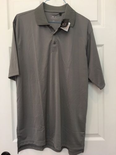 NWT Men's Performance 24-7 Gray Short Sleeve Polo Shirt SIZE XL New